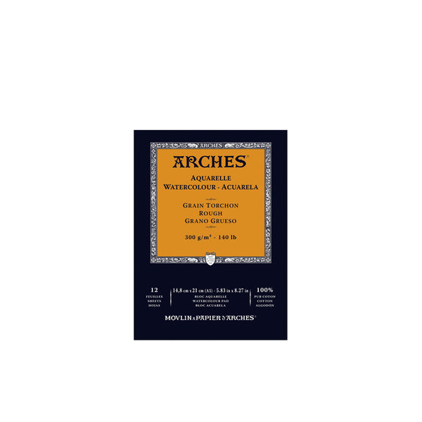 Bloc Acuarela Grano Grueso Arches A5 300gr