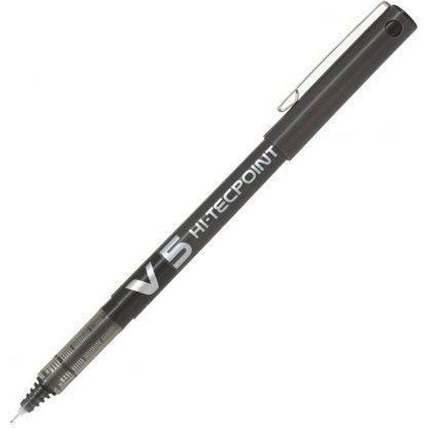 Bolígrafo Negro Pilot V-5 Hi-Techpoint