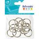 Bolsa 14 Anillas para Álbum y Encuadernar Plateadas 30 mm ARTEMIO