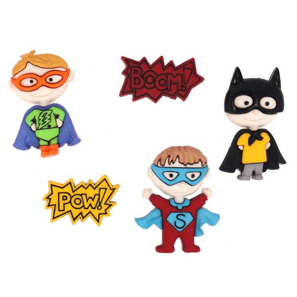 Botones Decorativos "Be My Super Hero" DRESS IT UP