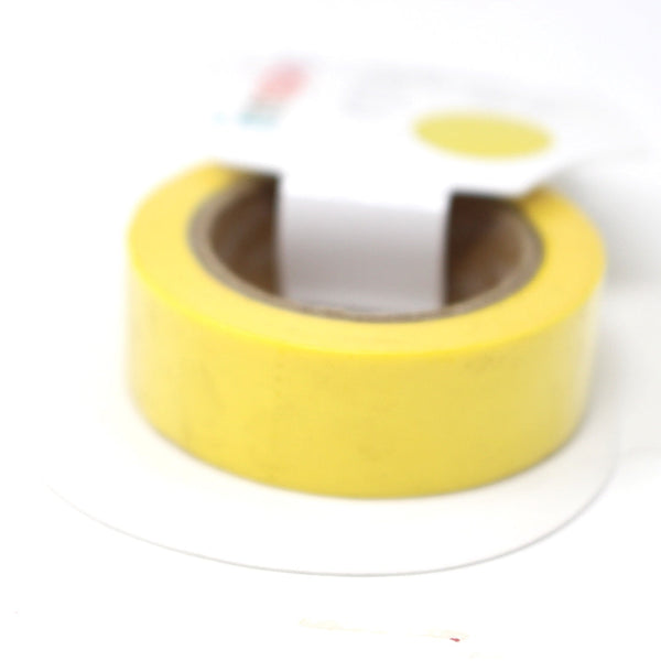 Cinta Washi Tape Amarillo Limón 15mmx10m (1)