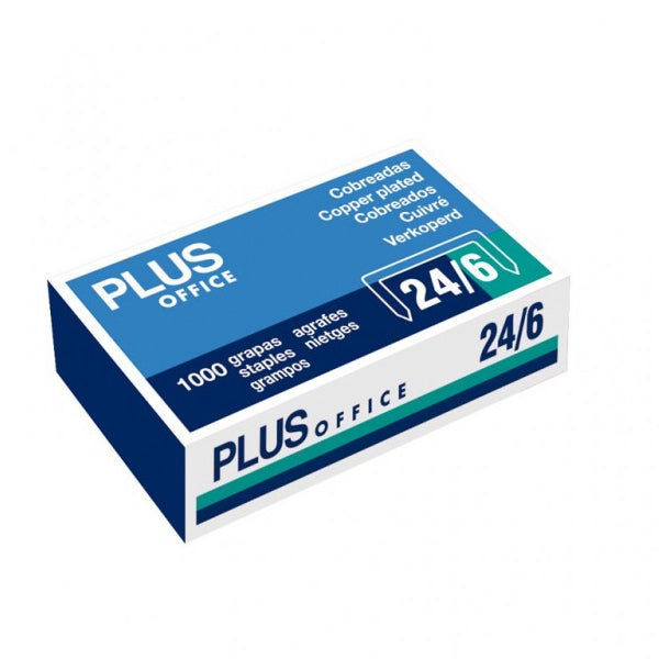 Caja Grapas Plus Office 22/6 - 24/6