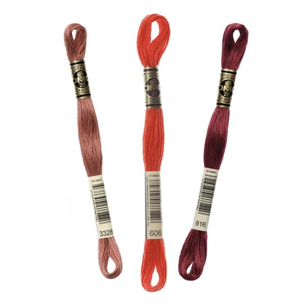 Hilo Bordar Mouliné Special DMC Surtido Rojos & 34