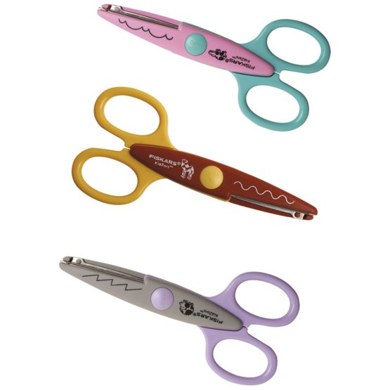 Pack 3 Tijeras Dentadas Niños Fiskars