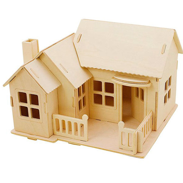 Kit Casa de Madera con Terraza 3D Creativ Company 57875