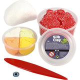 Kit de Moldear para Niños Monstruo Rojo Pasta Silk Clay + Foam Clay (2)