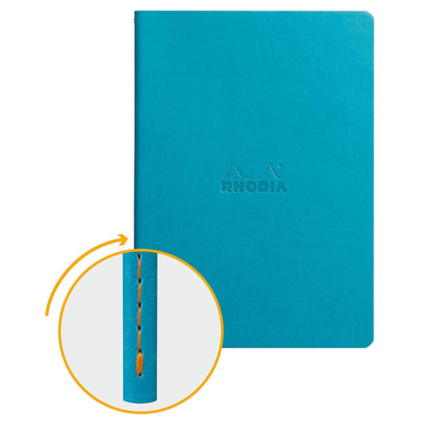 Libreta Cosida Turquesa A5 Rhodia
