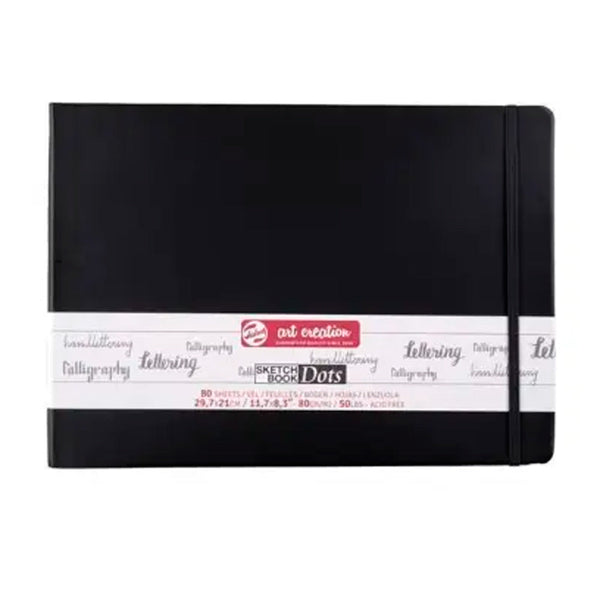 Bloc Sketchbook Negro A4 ART CREATION Puntos