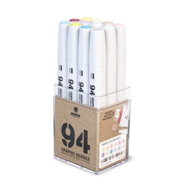 Pack 12 Rotuladores MTN 94 Graphic Marker Pasteles