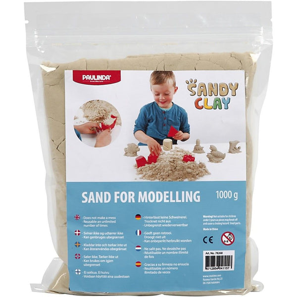 Arena de Modelar y Jugar uso Infantil Sandy Clay 1kg