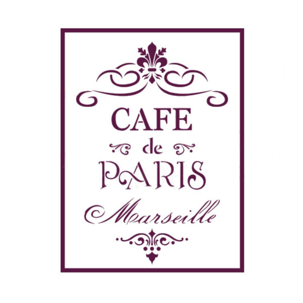 Plantilla Stencil Café de París A5 Dayka