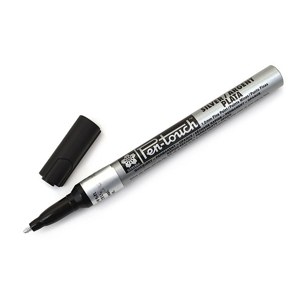 Rotulador Plata Sakura Pen Touch Fino 1mm