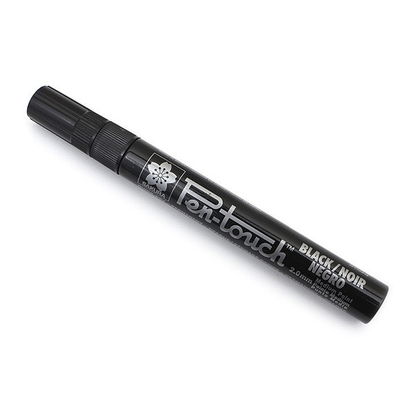 Rotulador Negro Sakura Pen Touch Medio 2mm