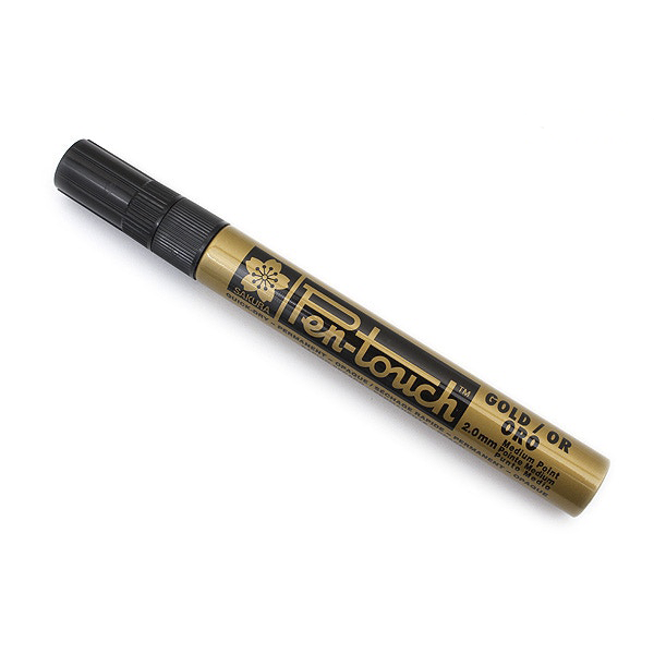 Rotulador Oro Sakura Pen Touch Medio 2mm