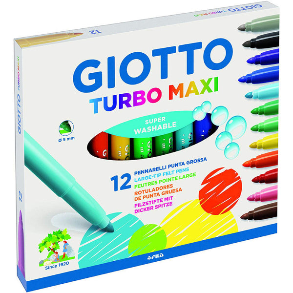 Estuche 12 Rotuladores Turbo Maxi GIOTTO
