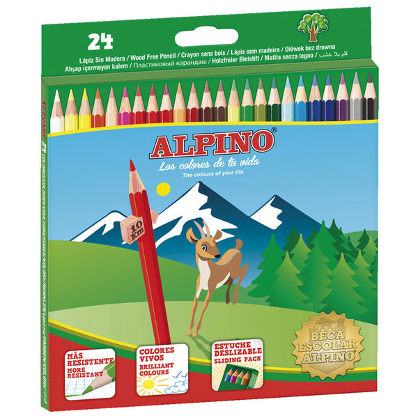 Caja 24 Lápices de Colores Alpino