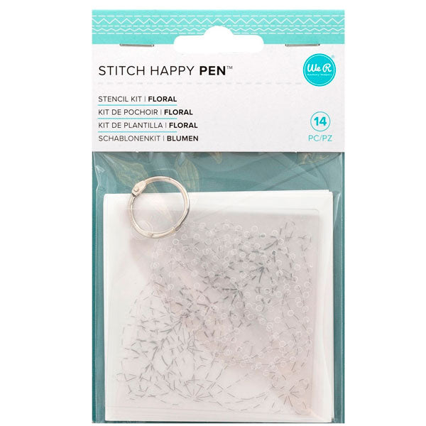 Set 6 Plantillas Floral para Stitch Happy Pen