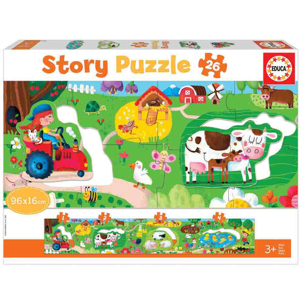 Story Puzzle Granja Educa - milbby tienda de manualidades bellas artes y scrap