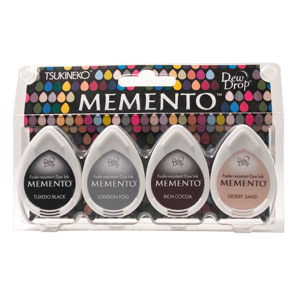 Tinta Memento Dew Drops Pack 4 Unidades Stone Mountain